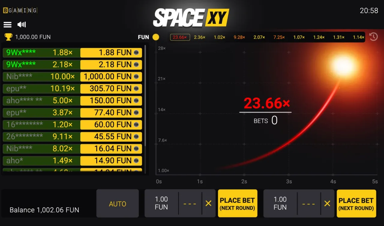 Spectator round crashing at 23.66