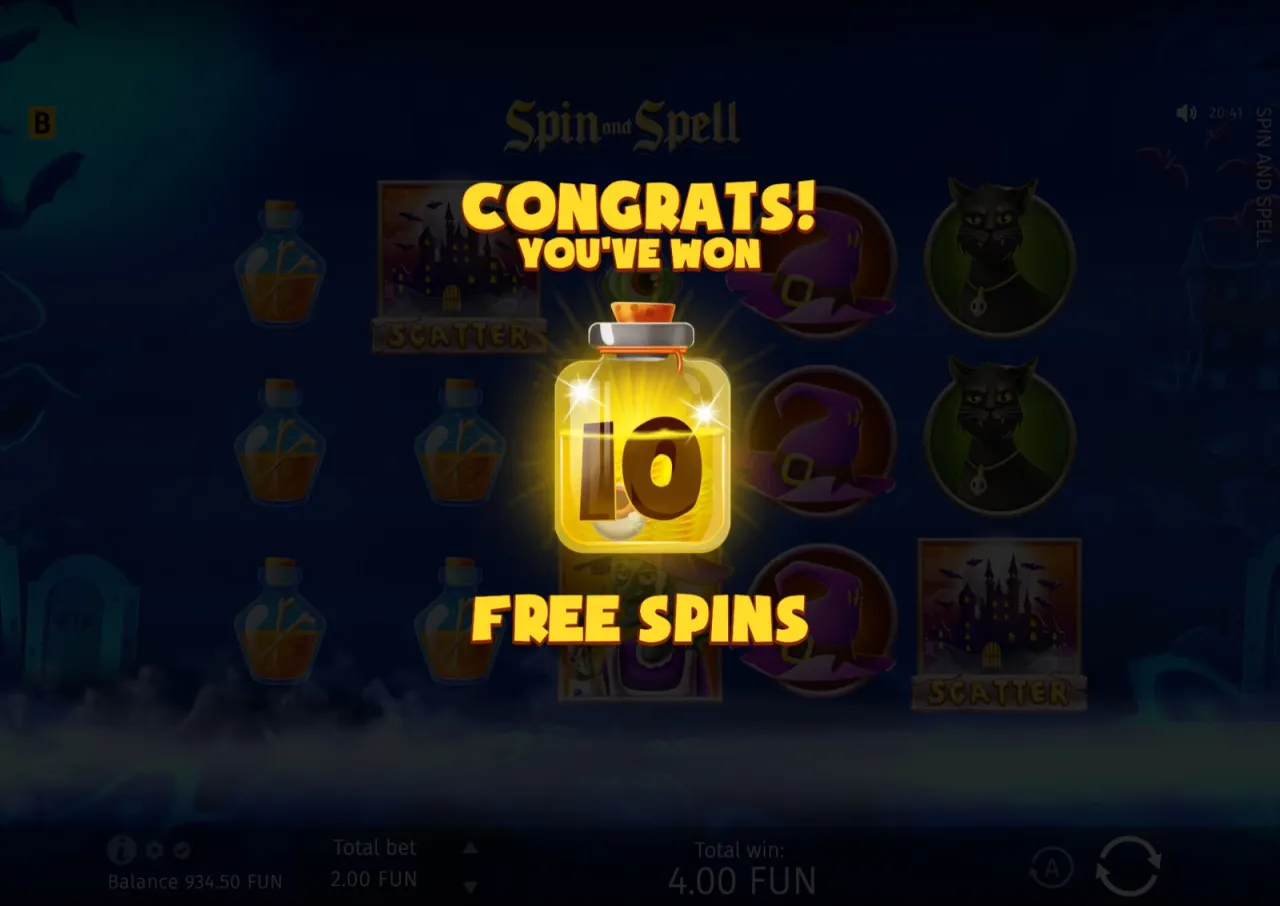 Spin And Spell slot