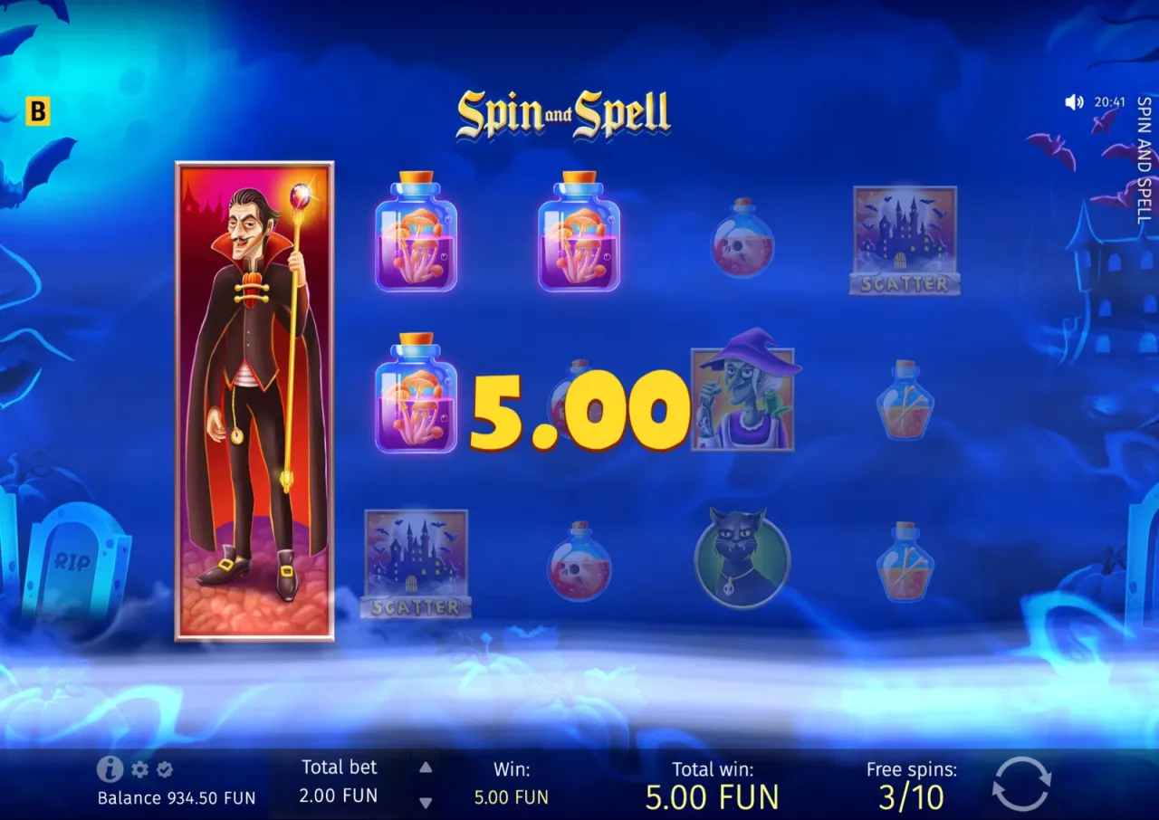 Spin And Spell slot