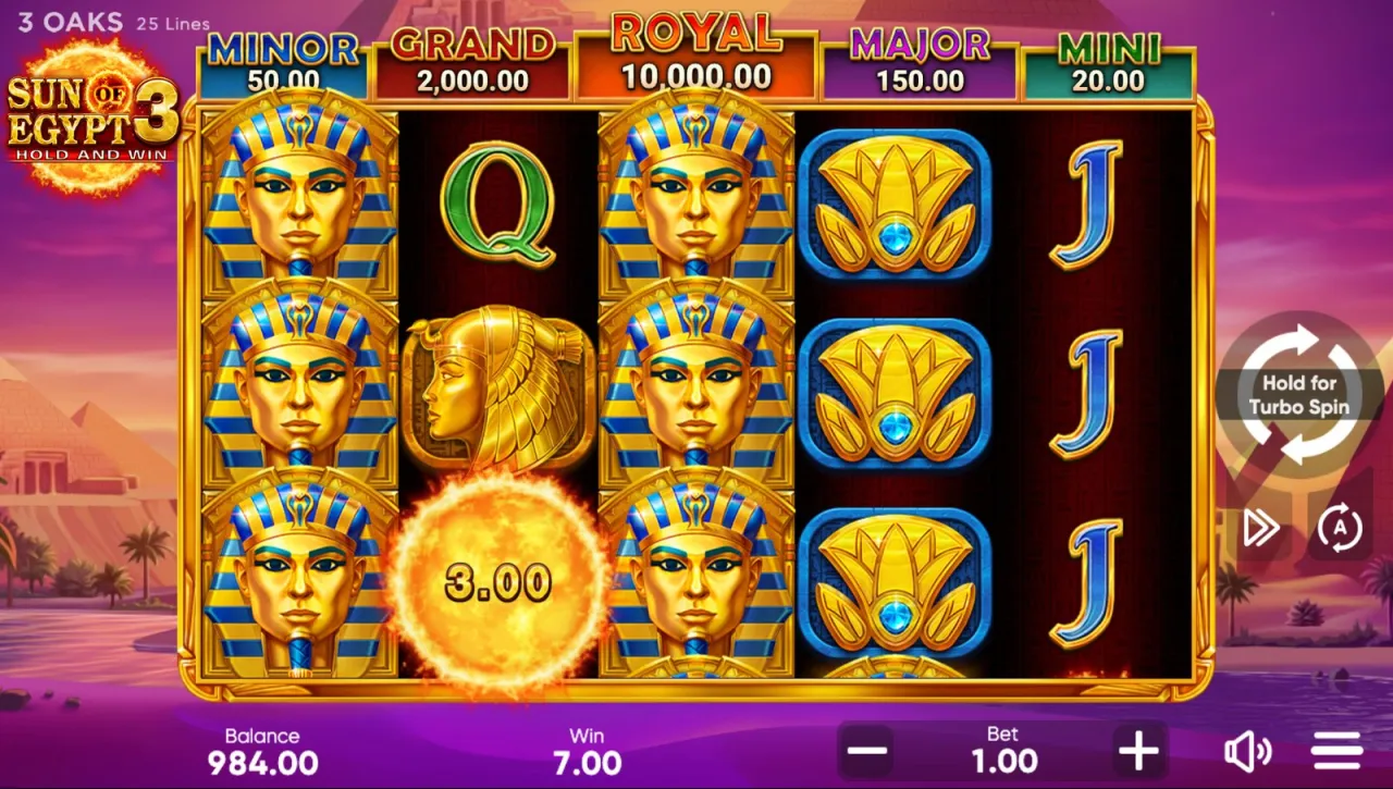 Sun of Egypt 3 slot