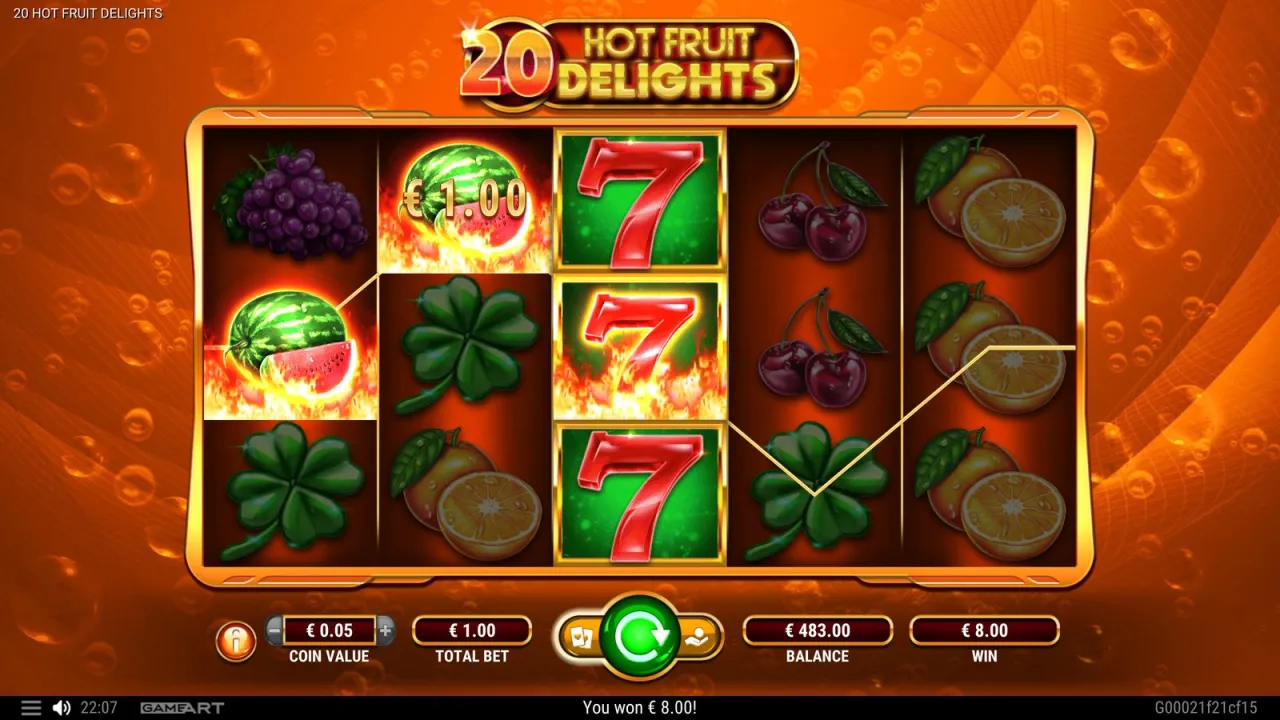 20 Hot Fruit Delights slot