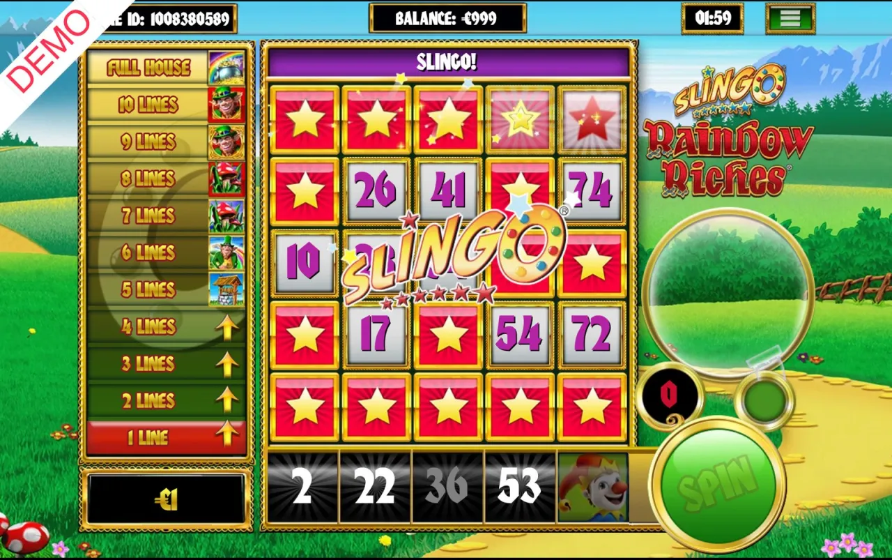 Slingo Rainbow Riches slot