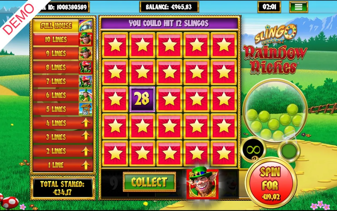 Slingo Rainbow Riches slot