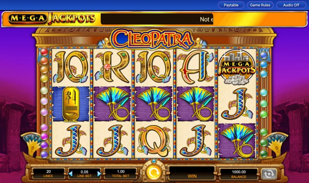 Cleopatra Megajackpots slot
