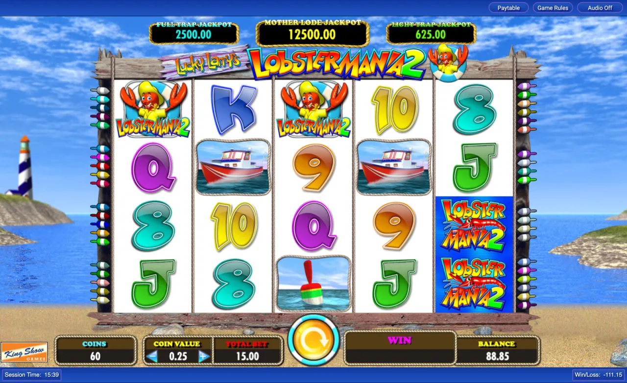 Coin value raised: bet 15.00, jackpots 25× larger