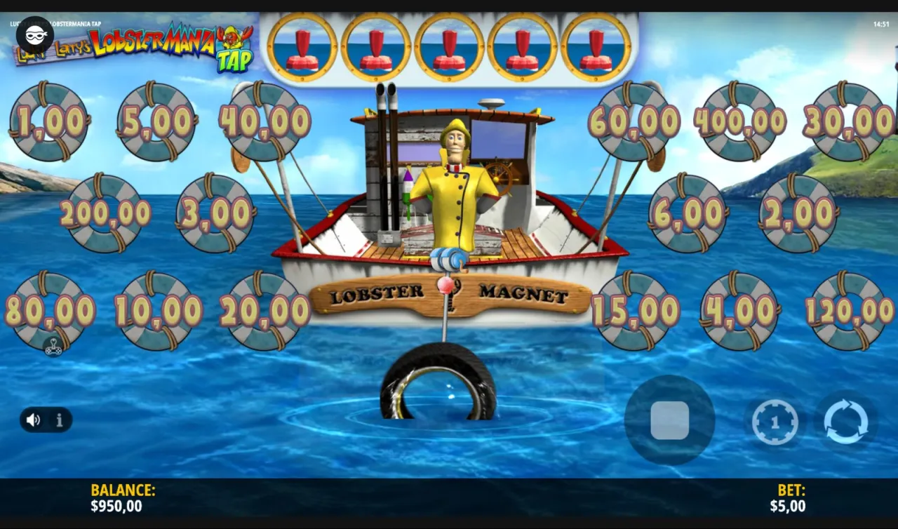 Lucky Larry's Lobstermania Tap slot