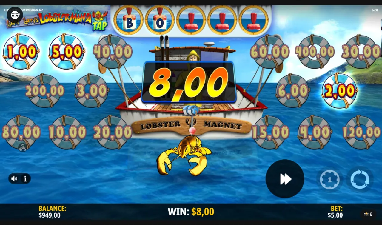 Lucky Larry's Lobstermania Tap slot