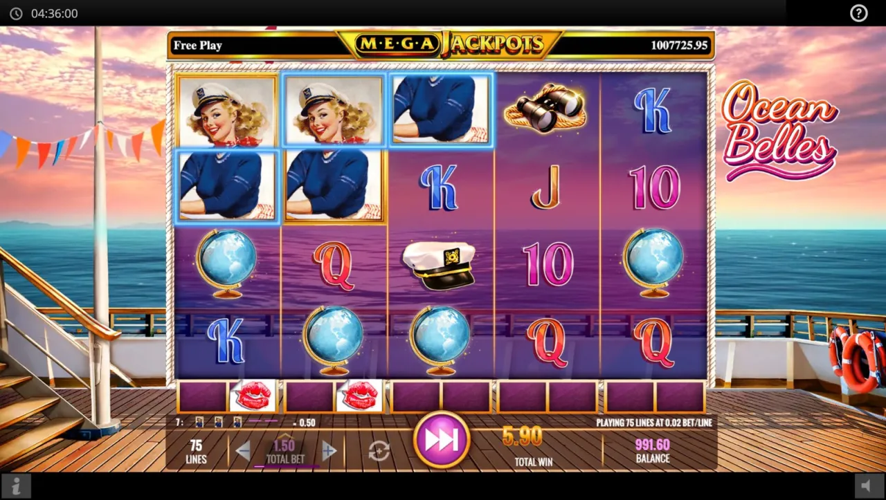 Ocean Belles MegaJackpots slot