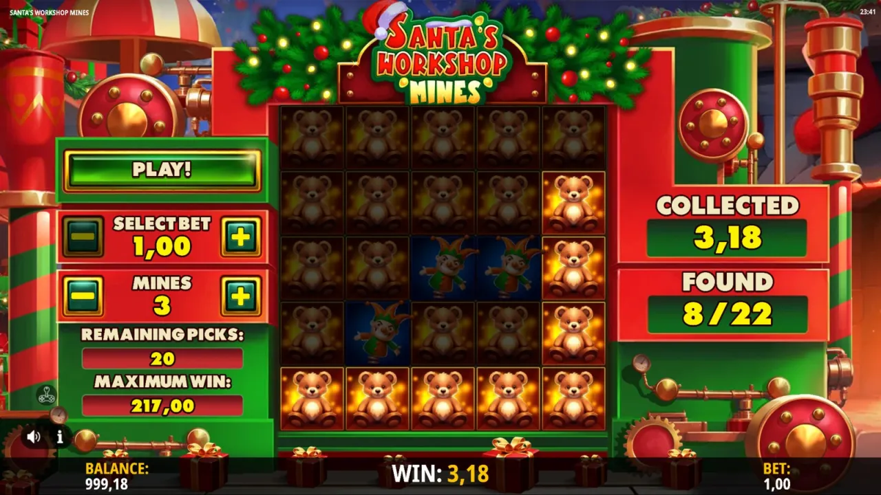 Santa's Workshop Mines slot
