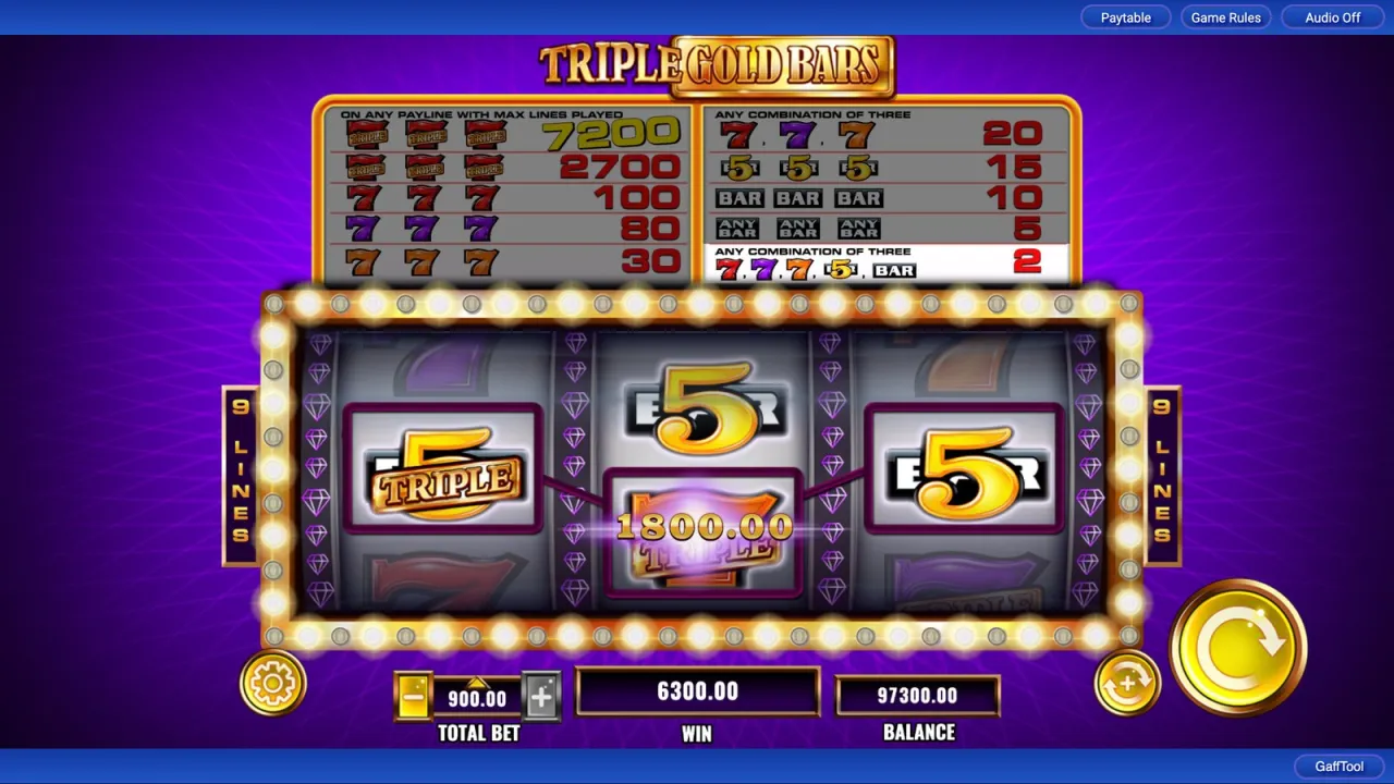 Triple Gold Bars slot