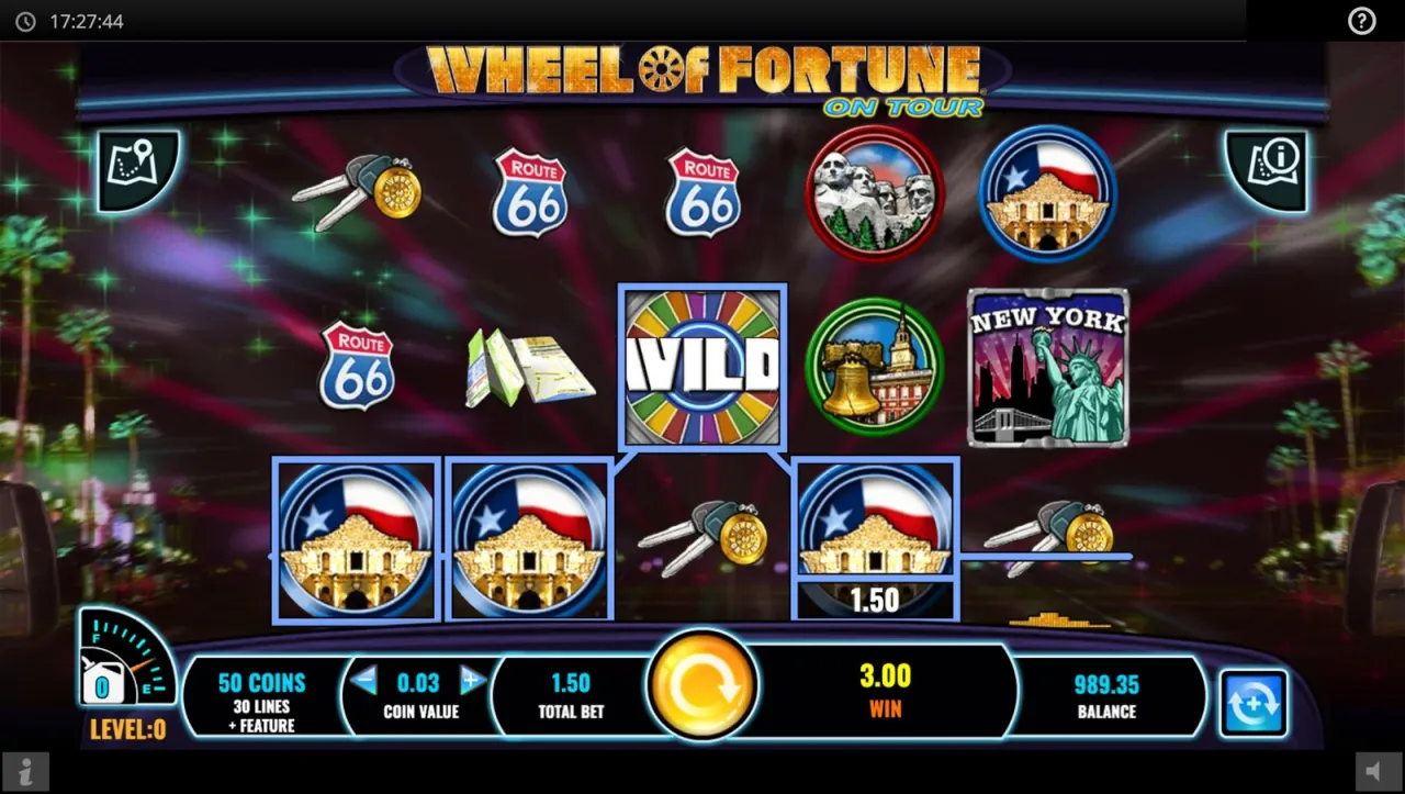 Wheel of Fortune On Tour slot