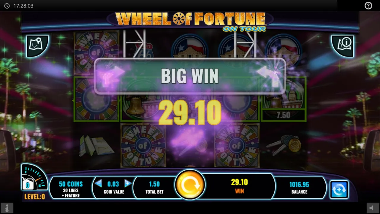 Wheel of Fortune On Tour slot
