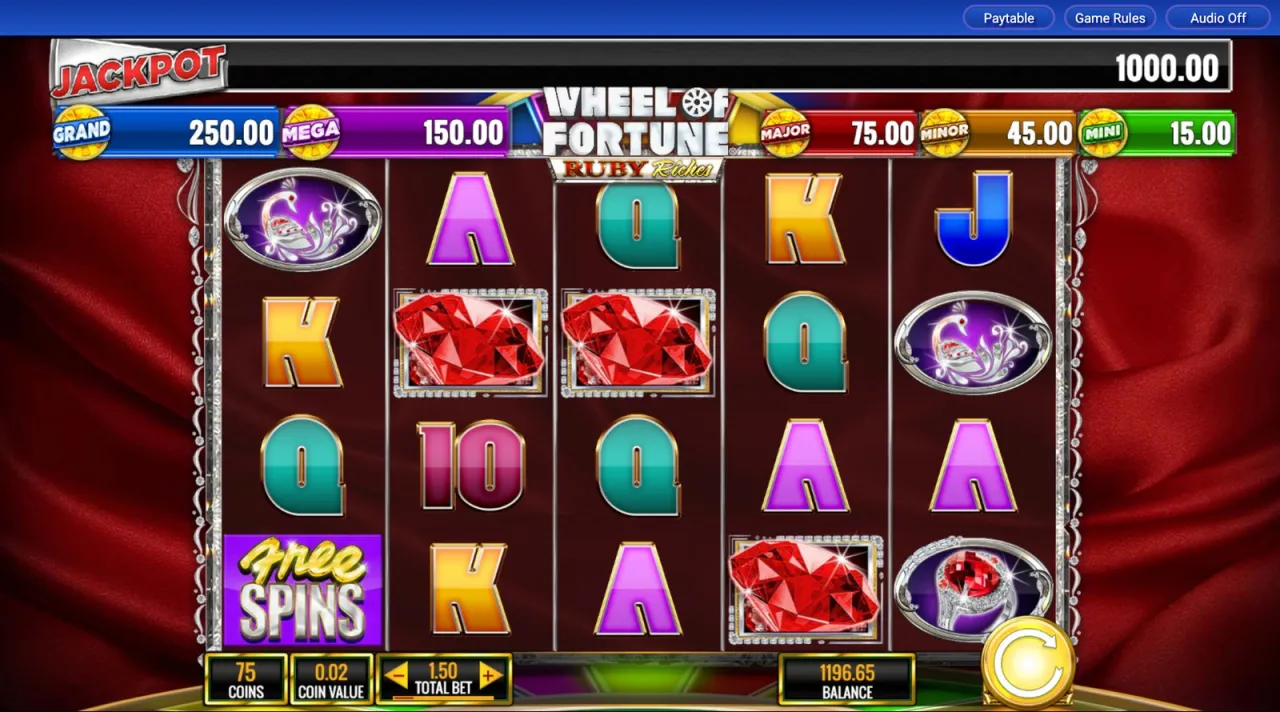 A Free Spins scatter on the first reel