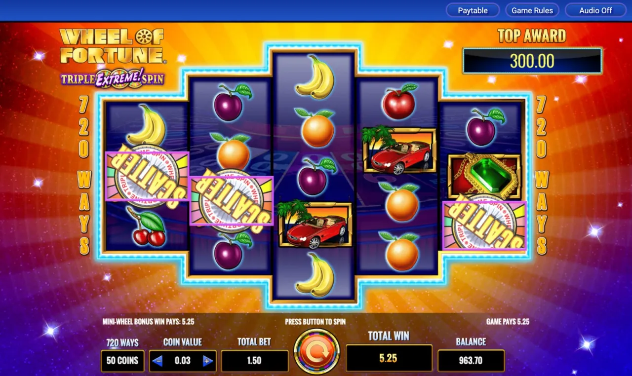 Wheel of Fortune Triple Extreme Spin slot