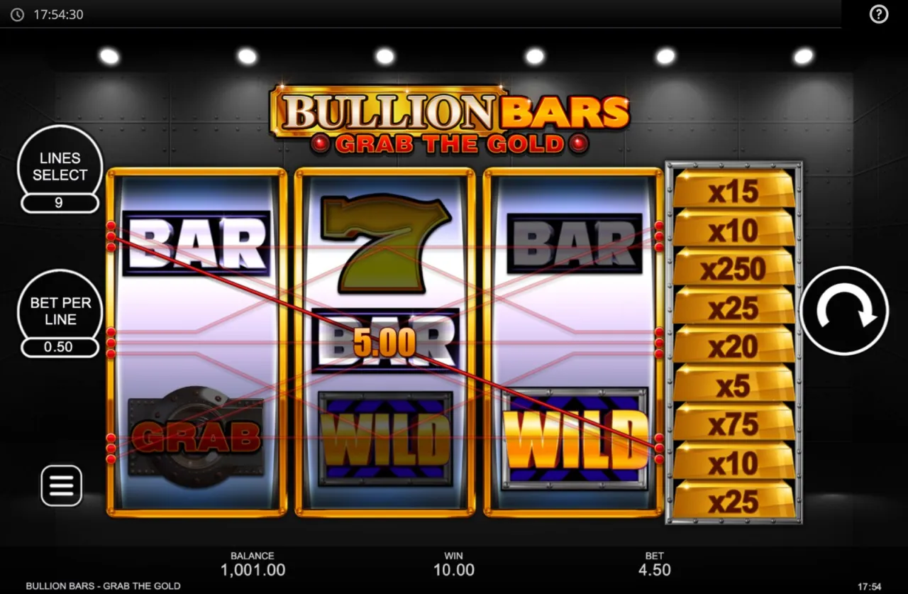 Bullion Bars Grab The Gold slot