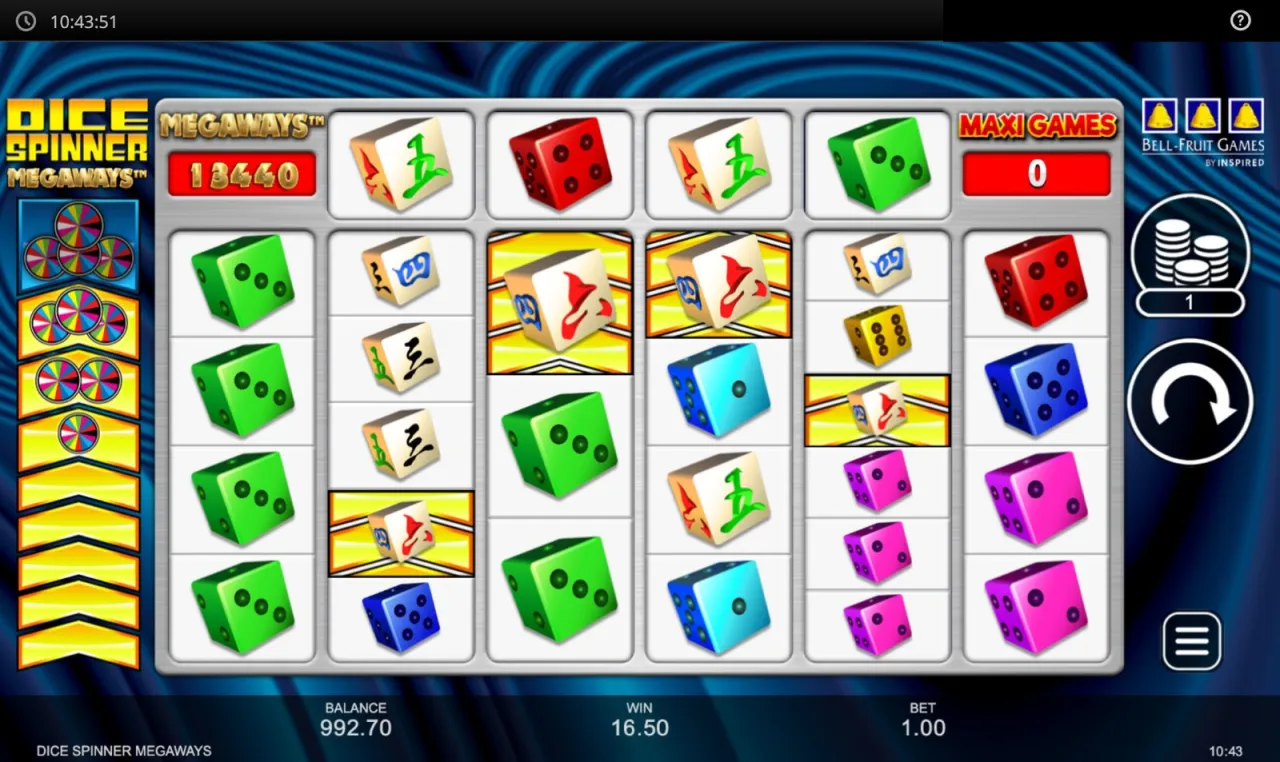 Dice Spinner Megaways slot