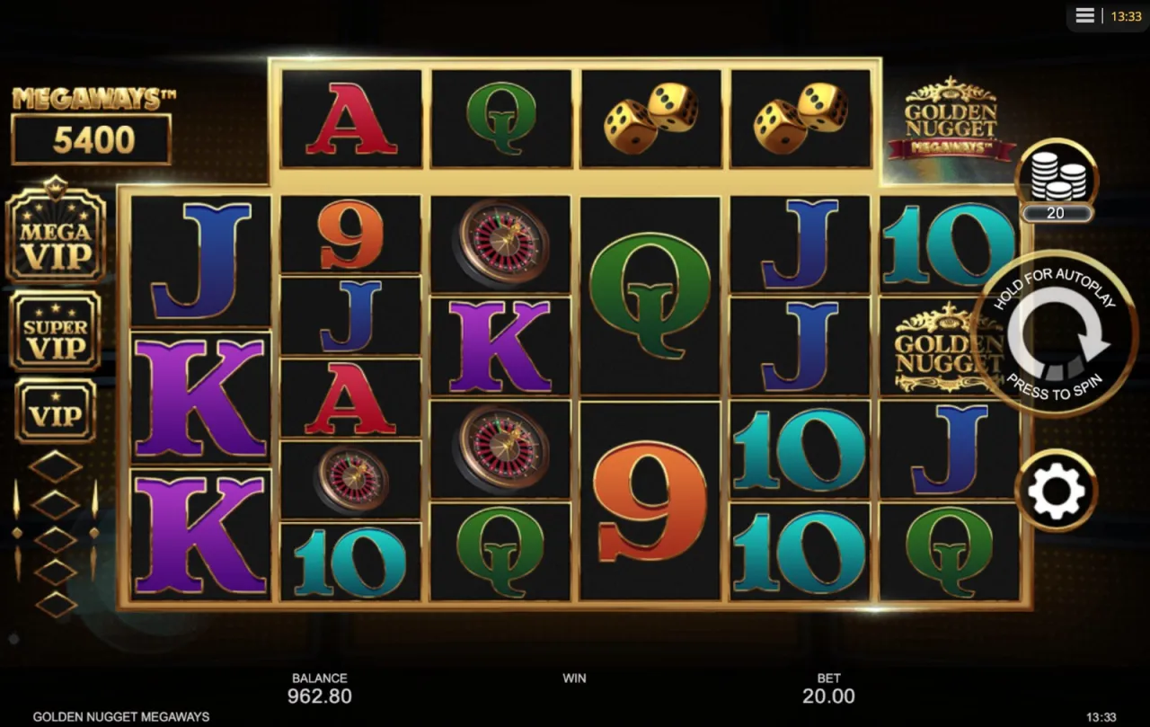 Golden Nugget Megaways slot