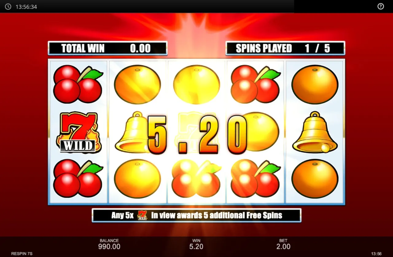 Respin 7s slot
