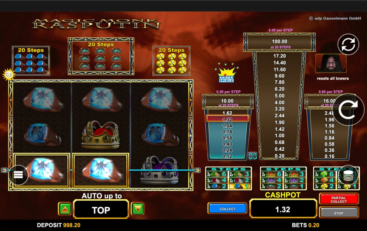 Magic Monk Rasputin slot