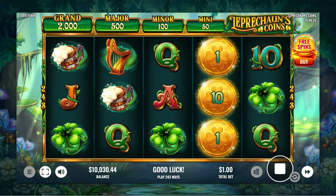 Reel four fully stacked with numbered gold coins, the kind of coin tease the hold-and-win wants and never resolved on this run